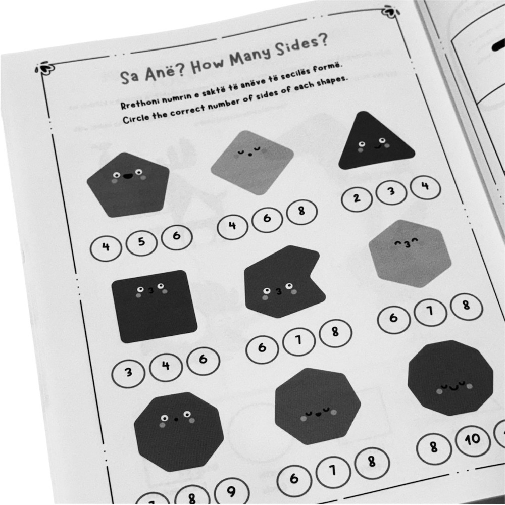 Albanian Numbers & Math Coloring & Activity Book - Picture 11 of 16
